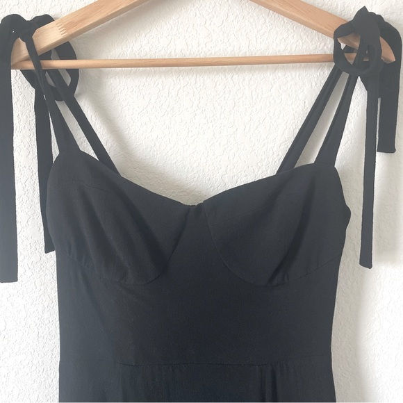 WAYF black tie strap mini dress - Picture 2 of 5